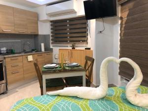 Kuchyň nebo kuchyňský kout v ubytování Estancia Riviera Colonial I