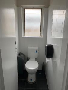 
A bathroom at National Hotel Toowoomba
