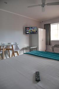 TV a/nebo společenská místnost v ubytování BKs Palm Court Motor Lodge