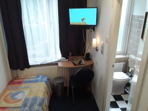 Koupelna v ubytování Hotel Baan