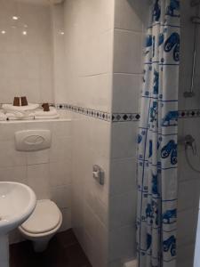 Koupelna v ubytování Hotel Baan