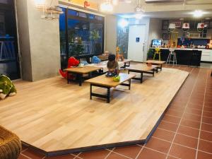 Un lugar para sentarse en Anping Wikid Design Hotel