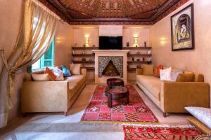 אזור ישיבה ב-Marrakech - Riad Zouaki