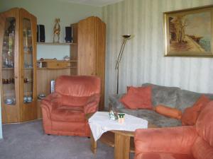 Posezení v ubytování Ferienwohnung Salker