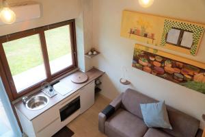 Kuchyň nebo kuchyňský kout v ubytování Villa Giuseppe Bernabei Guest House