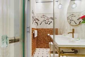 Koupelna v ubytování Apartamenty Bracka 6