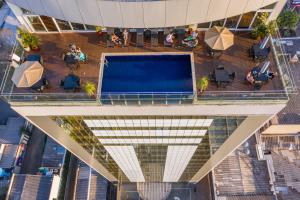 O edifício em que o hotel se localiza