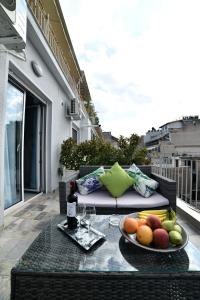 A balcony or terrace at Central Athens Studios