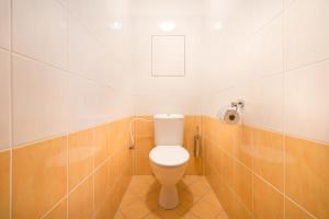 a bathroom with a white toilet in a room at B2B Apartments in Jihlava