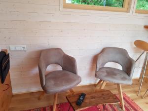 Area soggiorno di Tiny House Steirermadl