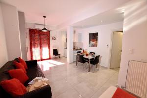 A seating area at Central Athens Studios