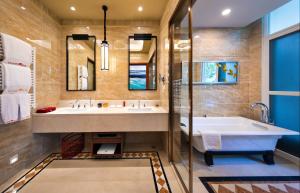 حمام في Good View Hotel Tangxia - 15 mins drive from Dongguan South Railway Station