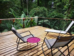 Balkón nebo terasa v ubytování La Shamana - Ecological Concept in Jungle