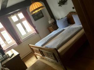 Postel nebo postele na pokoji v ubytování Hostaria del Castello