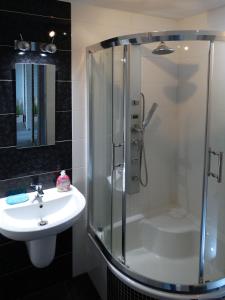 Apartament Zacisze tesisinde bir banyo