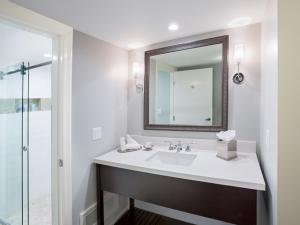 Koupelna v ubytování Hotel Metropole