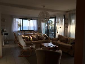 Posezení v ubytování Appartement duplex vue mer - 1 chambre - Résidences Océanes