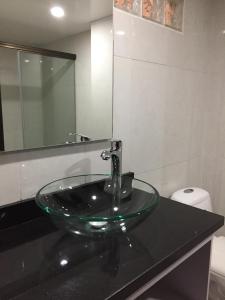 Koupelna v ubytování Hotel Garden City Boutique