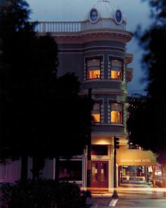 a tall building with a clock tower on top of it at Stanyan Park Hotel in San Francisco
