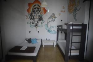 Voodi või voodid majutusasutuse El Petate Hostel toas