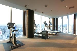 Fitness centrum a/nebo fitness zařízení v ubytování Hotel Arc Riche Toyohashi