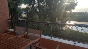 A balcony or terrace at Villa Loutraki Sunset