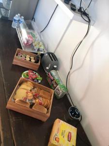 a table with two trays of food on it at U Castellu in Vero +10 photos