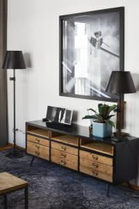 TV a/nebo společenská místnost v ubytování Lunas Appartements Essen