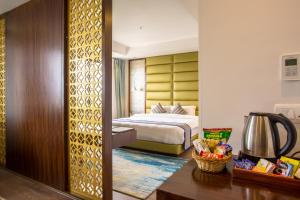 Voodi või voodid majutusasutuse Hotel Siddhartha, Nepalgunj toas
