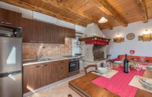 Kuchyň nebo kuchyňský kout v ubytování Holiday House Antonio