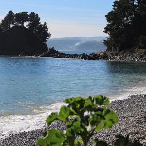 Uma praia perto da casa de temporada