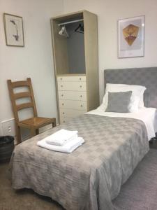 Postel nebo postele na pokoji v ubytování Rotzowlund BnB