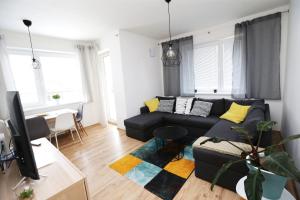 Posezení v ubytování Šamorín - Apartment in the center - private parking - klimatizácia