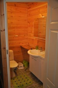 Bathroom sa Ounasvaara Sport Cottages