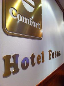Certifikát, hodnocení, plakát nebo jiný dokument vystavený v ubytování Comfort Hotel Fosna