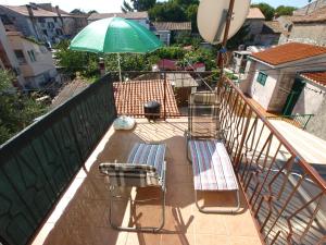 Balkon lub taras w obiekcie Apartment Vodnjan 1123