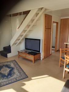 TV a/nebo společenská místnost v ubytování Moeraki Beach Motels