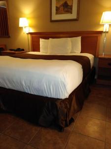 Postel nebo postele na pokoji v ubytování Knights Inn San Antonio near Frost Bank Center