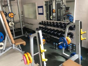 Pusat kecergasan dan/atau kemudahan kecergasan di Le Gite du Bonheur Guest House & Car Rental