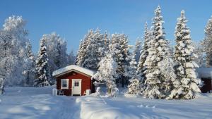 Myrkulla Lodge að vetri til
