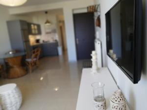 Телевизор и/или развлекательный центр в Goldfish Seaside Luxury Houses