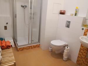 Koupelna v ubytování Apartment Čeladná