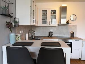 Kuchyň nebo kuchyňský kout v ubytování Apartment Čeladná