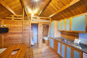 Kuchyň nebo kuchyňský kout v ubytování Camping Gironella