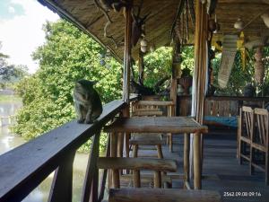 Rõdu või terrass majutusasutuses Baan Suan Jantra Home Stay