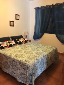 a bedroom with a bed and a window at Apartamento Inma in Famara