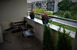 Balkón alebo terasa v ubytovaní Apartament Lema Versace