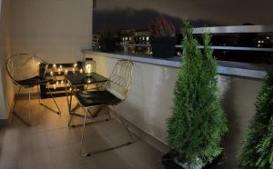 Balkón alebo terasa v ubytovaní Apartament Lema Versace