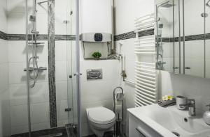 Et badeværelse på Downtown Dream Apartmans