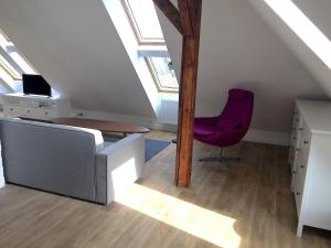 Zona de estar de Pytloun Flat Hotel